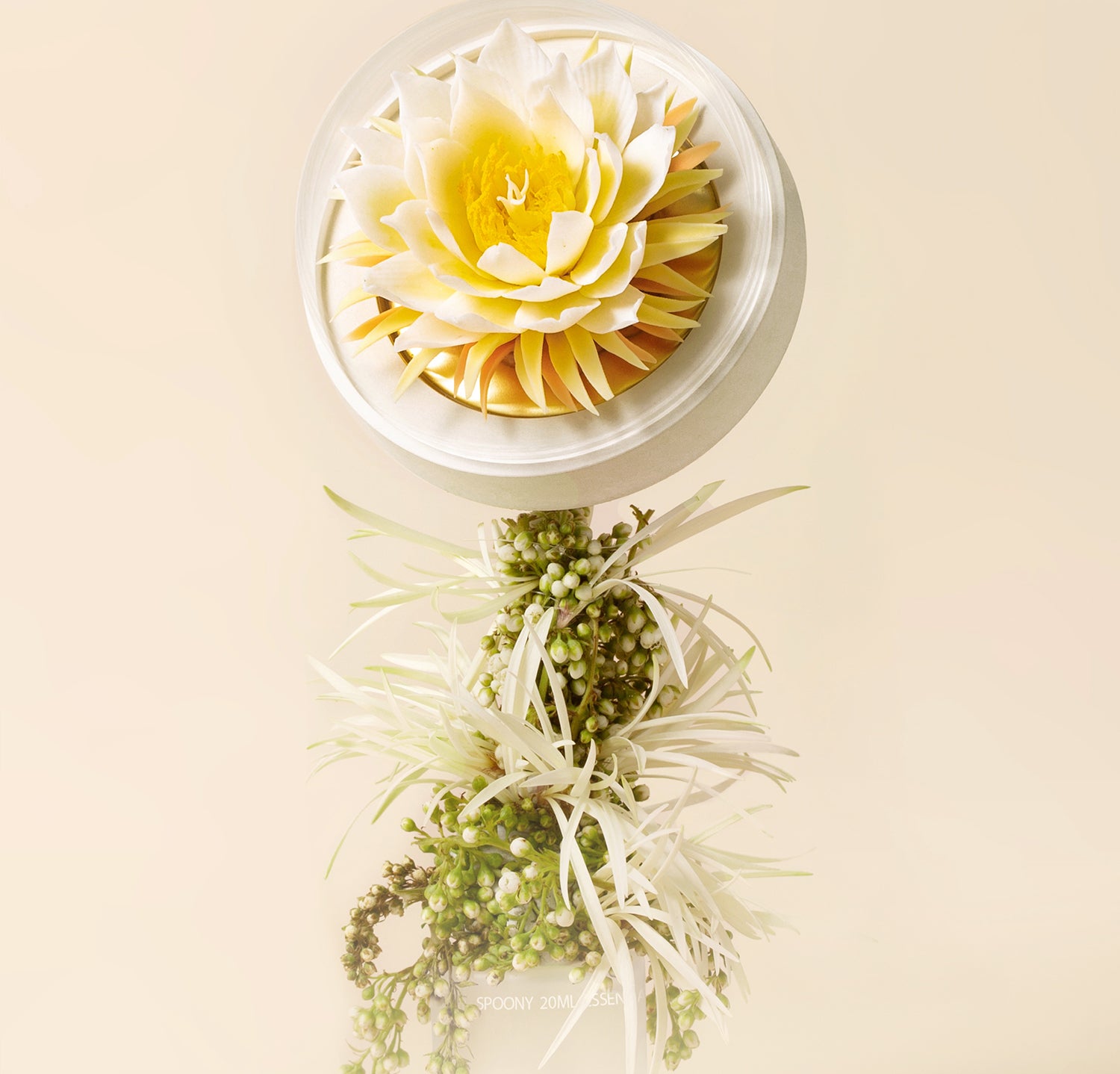 昙花 陶磁器の花香炉