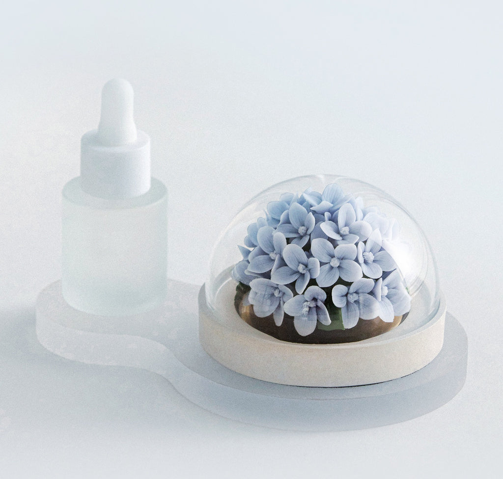 紫陽花 陶磁器の花香炉