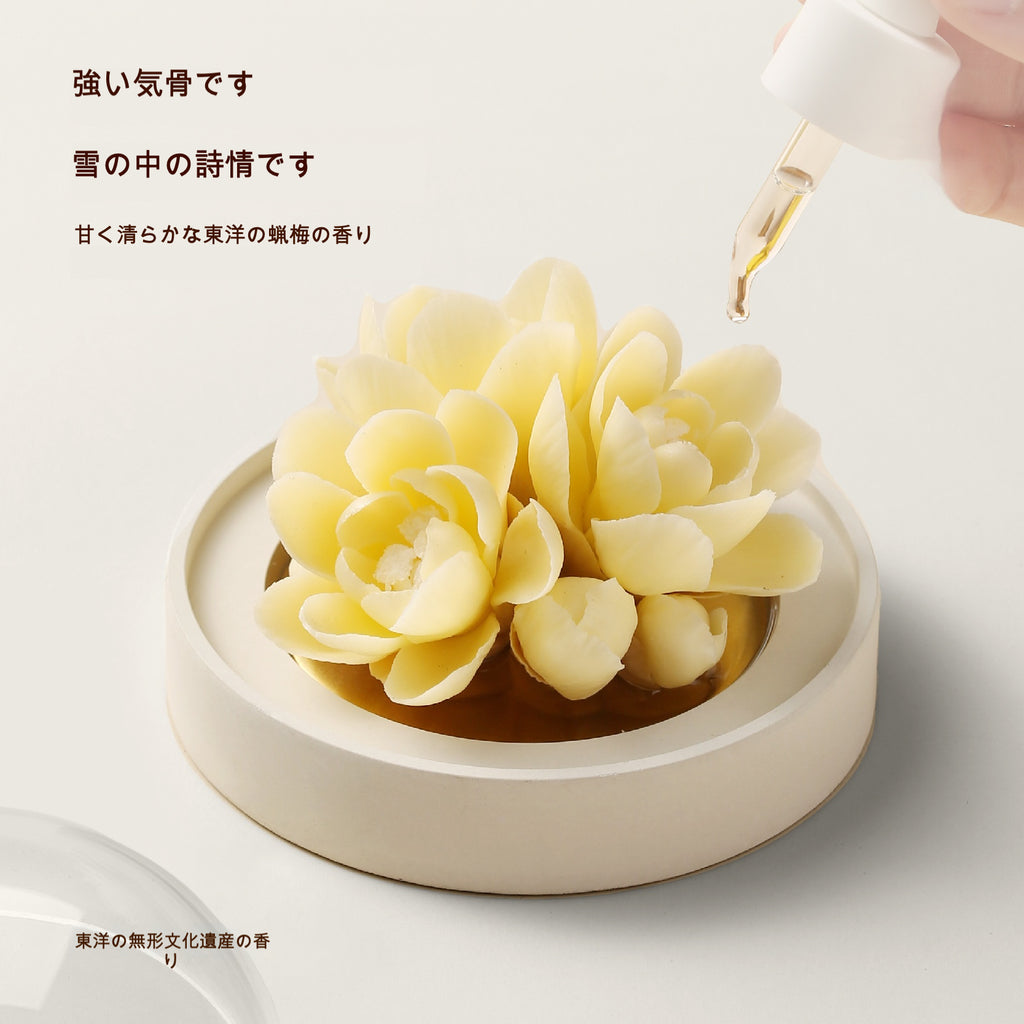 蠟梅 陶磁器の花香炉