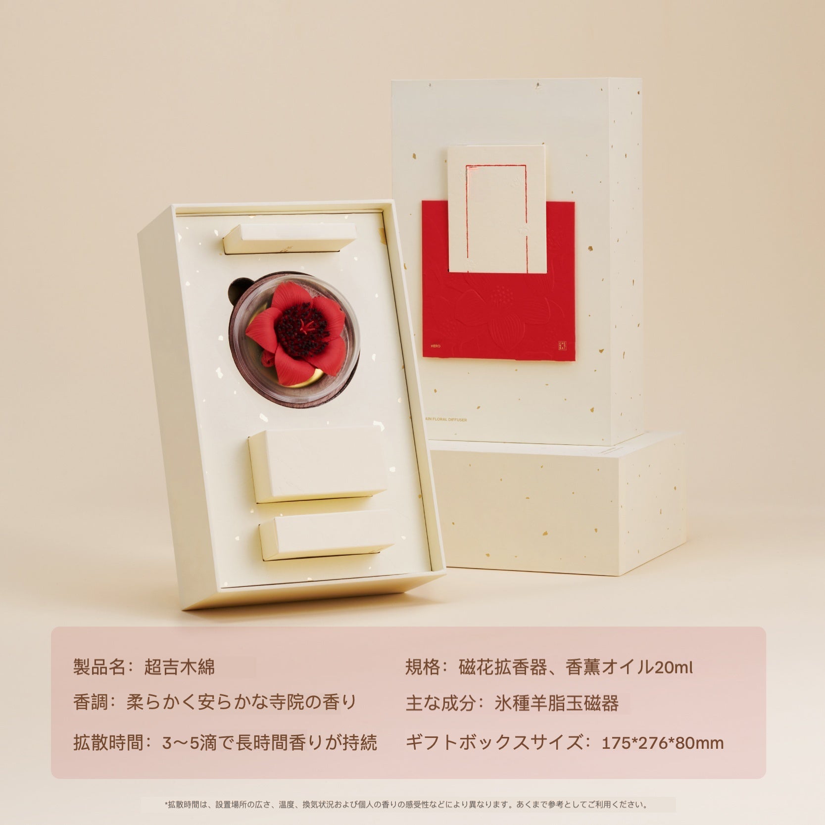 木棉 陶磁器の花 香炉