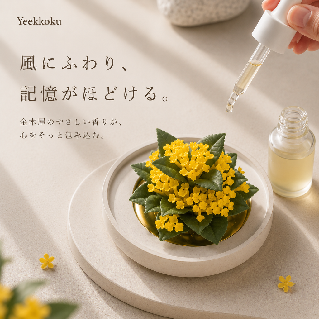 十二花神・陶磁の花〈金木犀〉