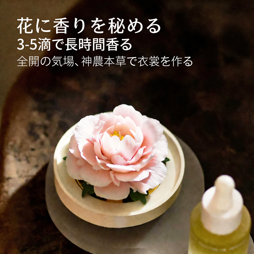 牡丹 陶磁器の花香炉