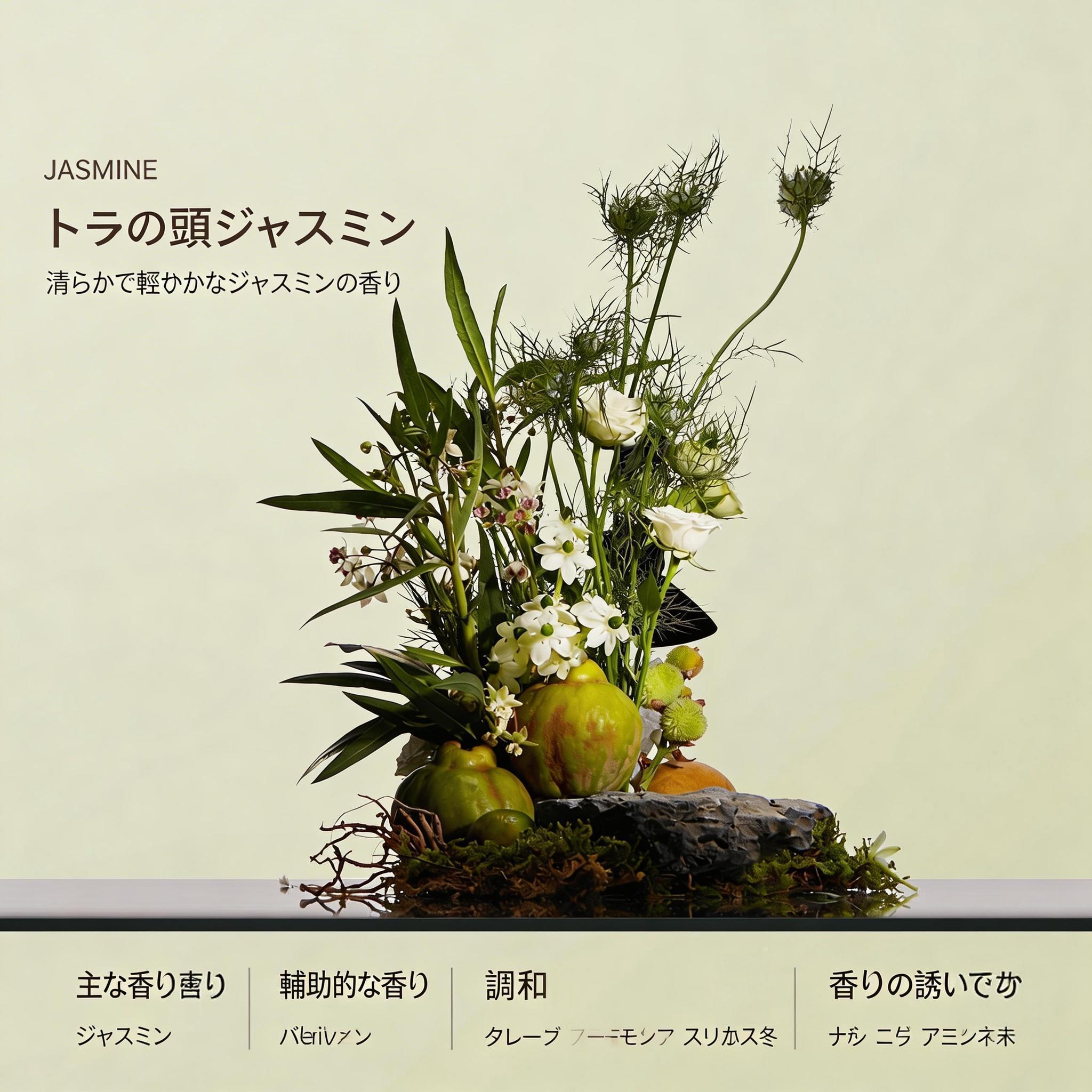 ジャスミン 陶磁器の花香炉