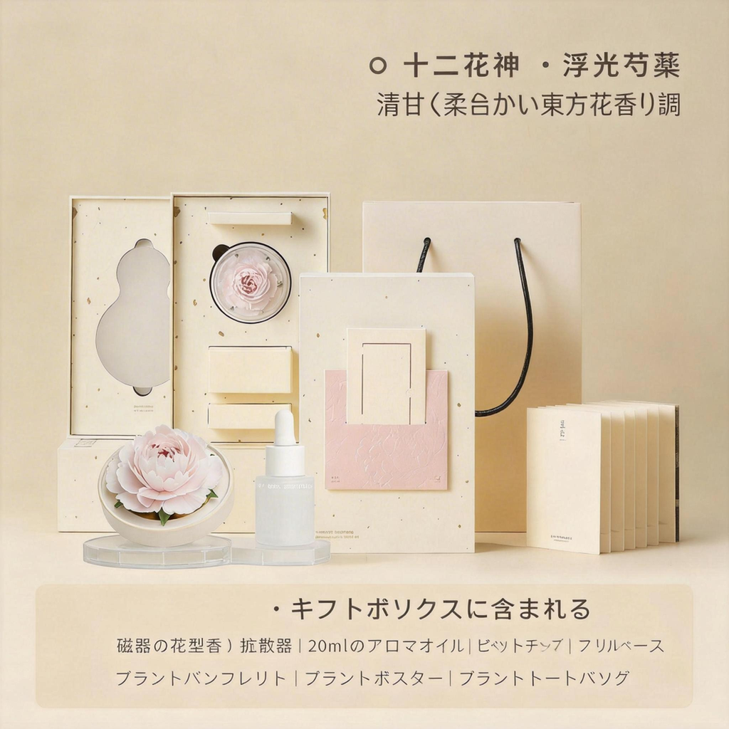 芍薬 陶磁器の花香炉